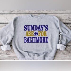 Sunday’s Are For Baltimore Football Crewneck